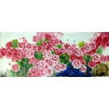 y14199 畫作系列 - 油畫 - 油畫花系列- 大紅牡丹 - 花開富貴(可訂製尺寸)